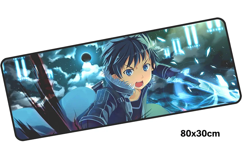 Sword Art Online коврик для мыши геймер 800x300X3 мм игровой коврик для мыши профессиональные аксессуары для ноутбуков ПК эргономичный коврик для ноутбука