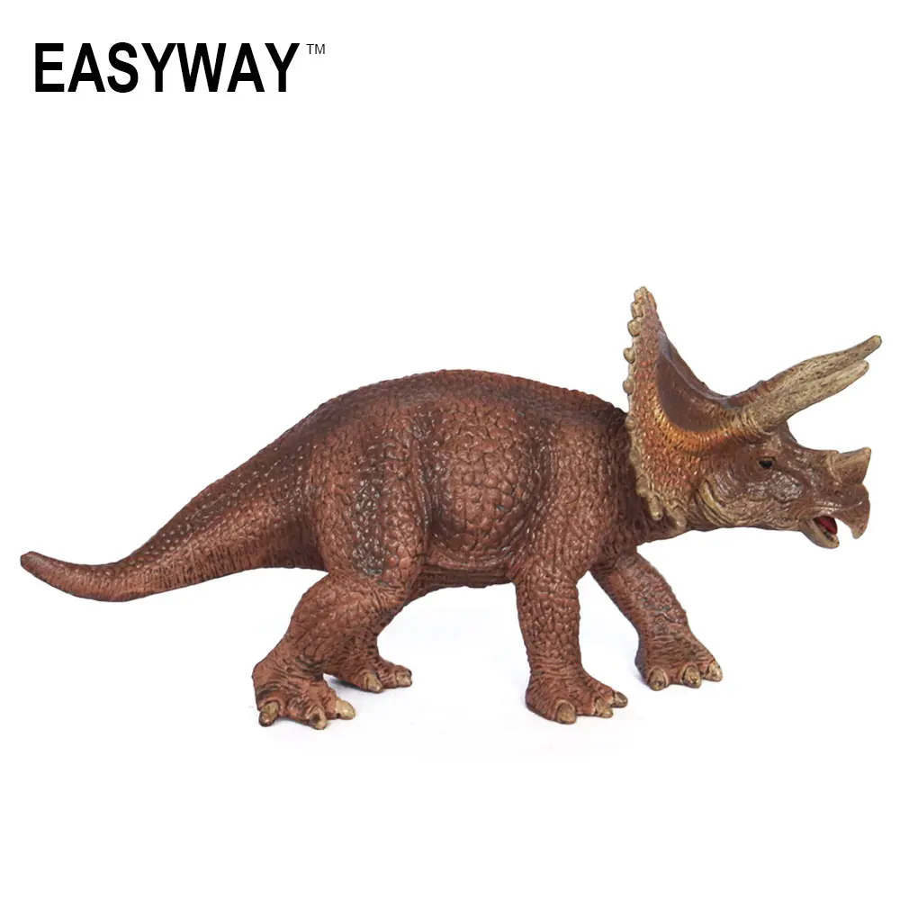 Mr.Froger модель трицератопса игрушка пластиковый милый динозавр Твердые