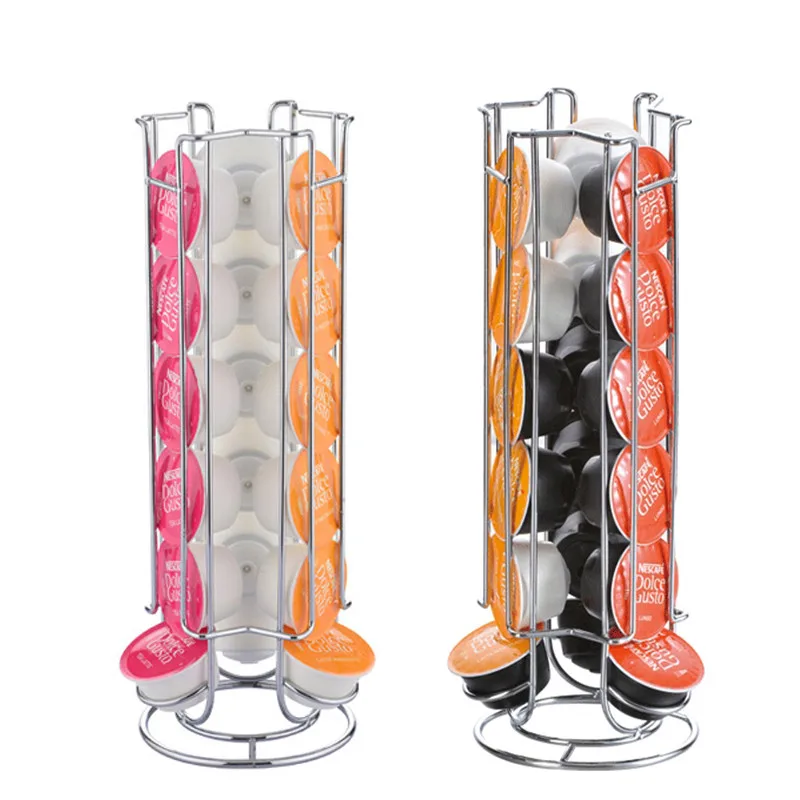 18/24/32 кофейные капсулы Dolce Gusto Держатель подставка вращающаяся держатель Железный