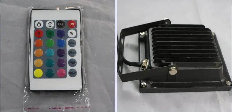 Светодио дный RGB белый теплый белый прожекторы с пульта дистанционного управления 10W 20W 30W 50W прожектор, отражатель IP65 Открытый Сад света лампы
