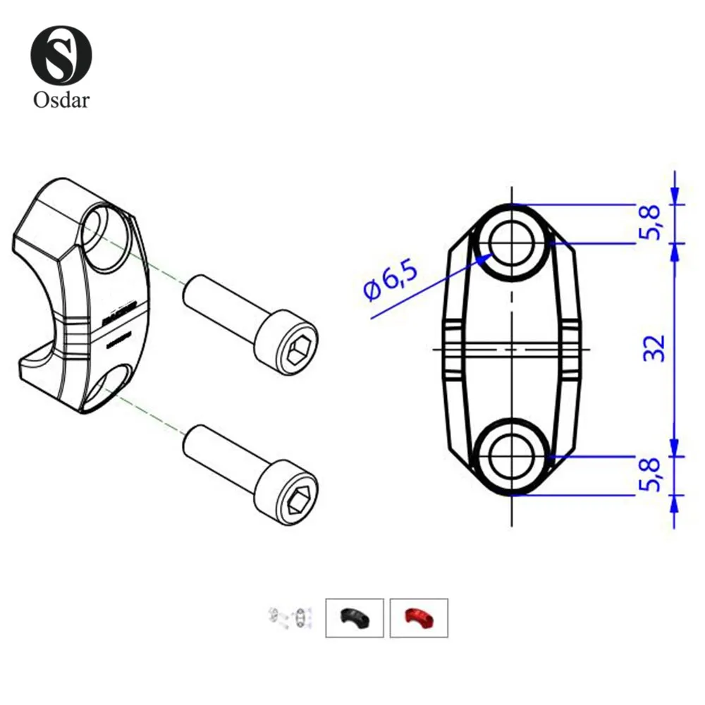 DTRAD CNC гоночный Универсальный BREMB0 RCS главный цилиндр зажим для CB650F NC700 CBR300/500R CBR600/1000