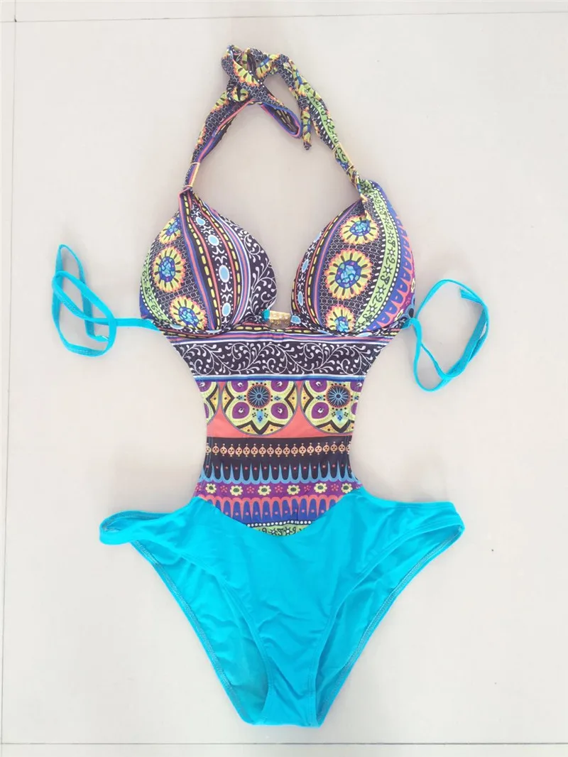 Print One Piece Swimsuit Swimwear Women Plus Size Sexy Costumi Da Bagno Donna Bathing Suit Bikini Maillot De Bain Beach | Спорт и