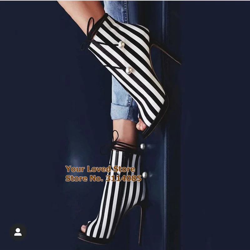 Лидирующий бренд женские белый/черный детский полосатый комплект с принтом