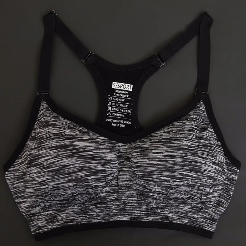 Professional Women Seamless Padded Bra Racerback Sporters Bras Workout Fitness Tank Top free shipping