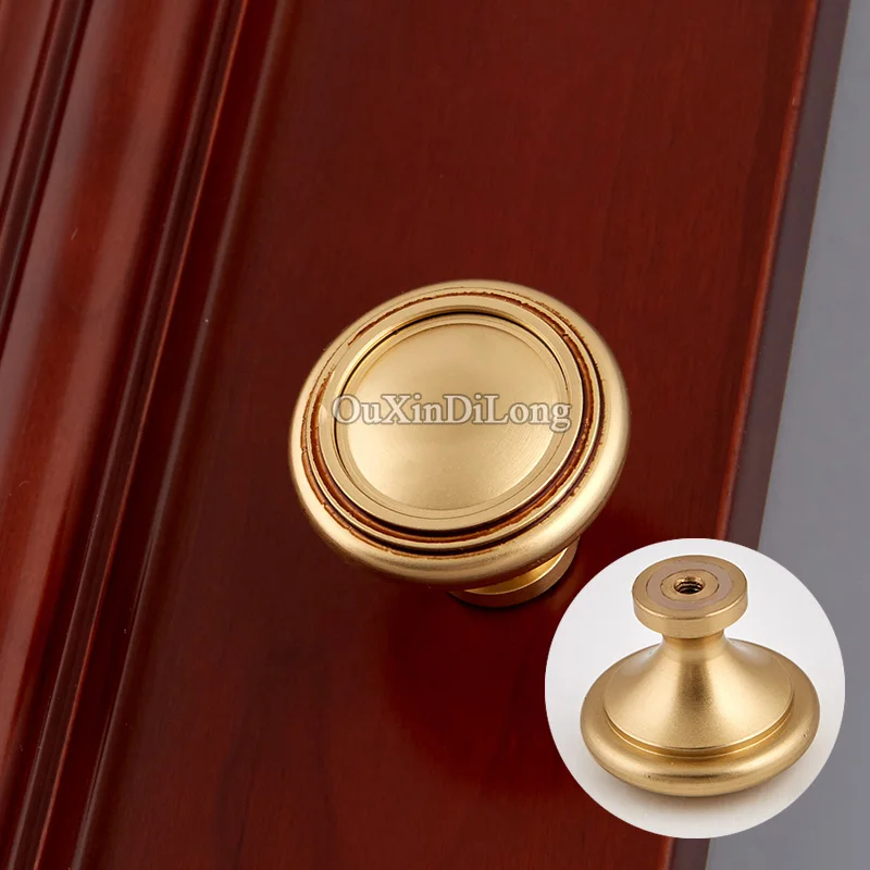 Высокое качество 2 шт Европейский Твердый латунный кухонный шкаф дверные ручки