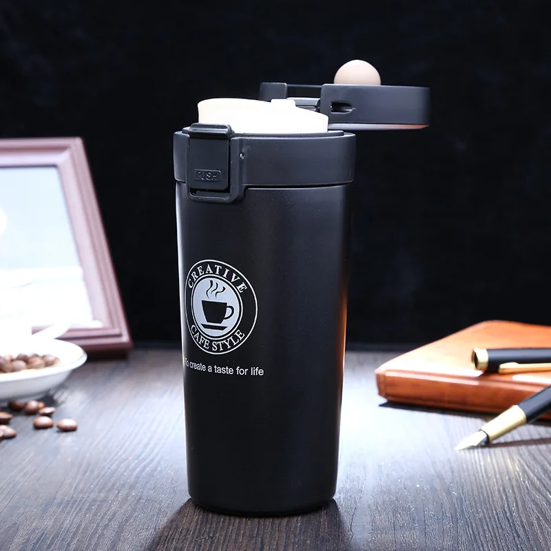 Нержавеющая сталь термос кофейная кружка BPA-Free термос, вакуумная Изолированная бутылка для воды, двойные стенки кофейные кружки