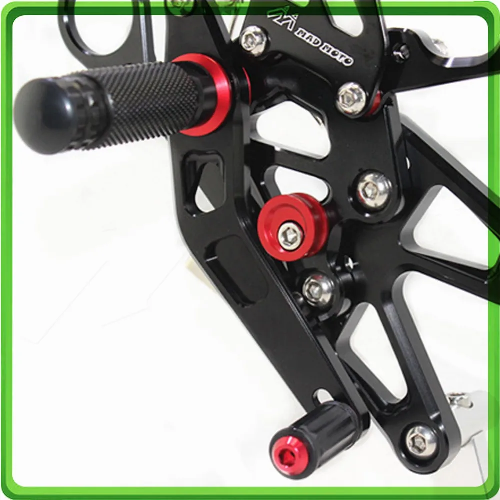 

Adjustable Rearsets rear set sets footrest foot rest pegs for BMW S1000 RR S1000RR 2009 2010 2011 2012 2013 2014 HP4 Black