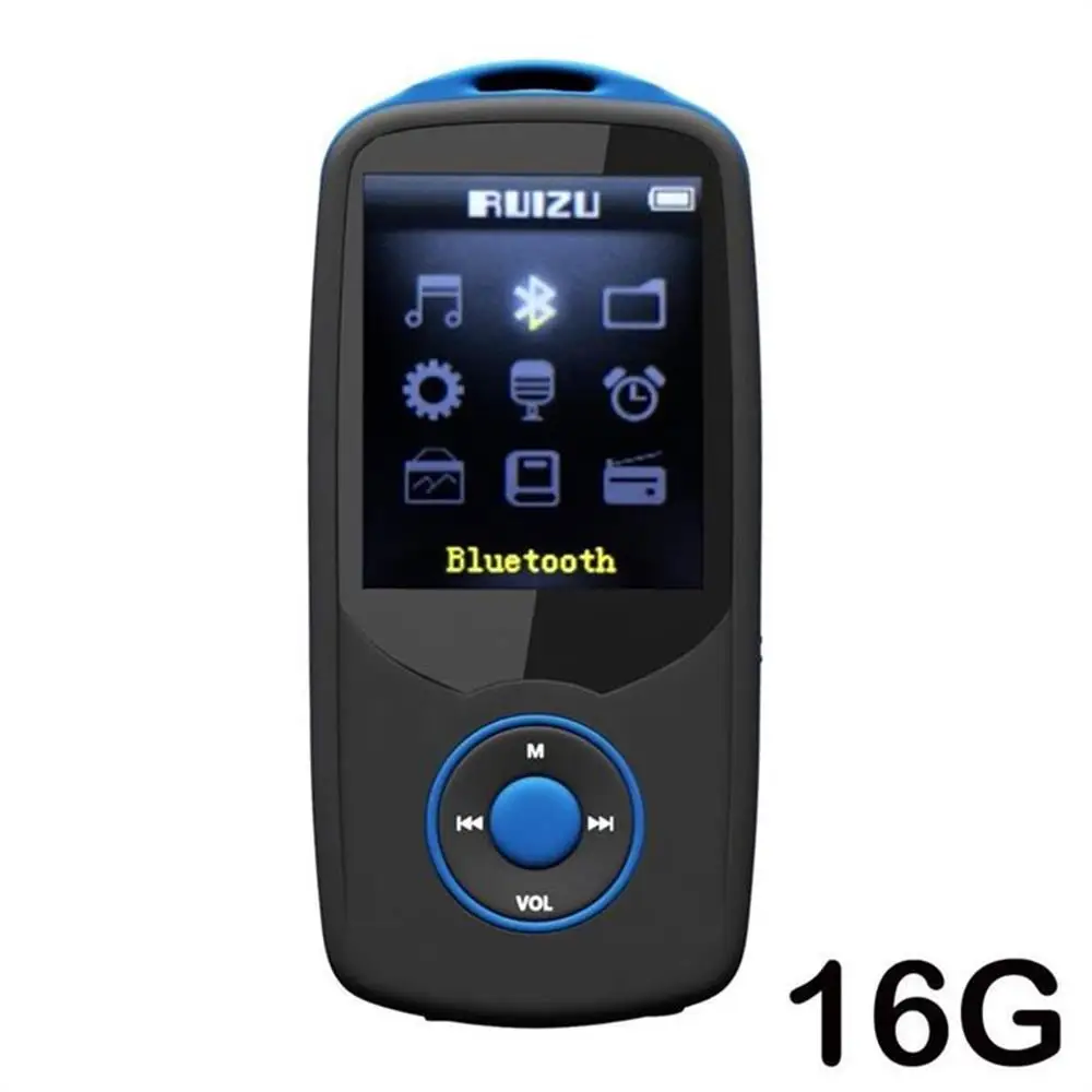 RUIZU X06 Bluetooth MP4 плеер 16 Гб Высокое качество без потерь Звук Музыкальный плеер Walkman с fm-радио MP4 видео плеер