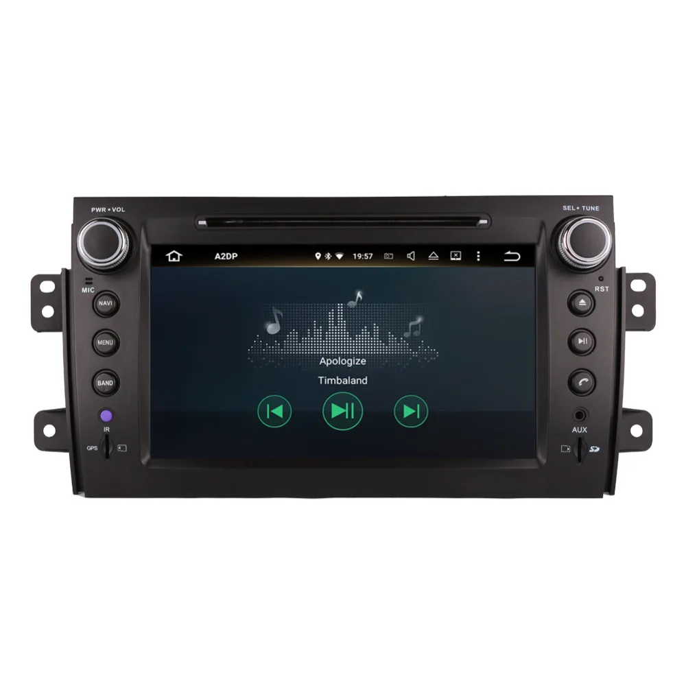 Автомагнитола на Android 7 1/8 0 Восьмиядерный процессор ОЗУ 4 Гб GPS Bluetooth для Suzuki Sx4 2006 2012