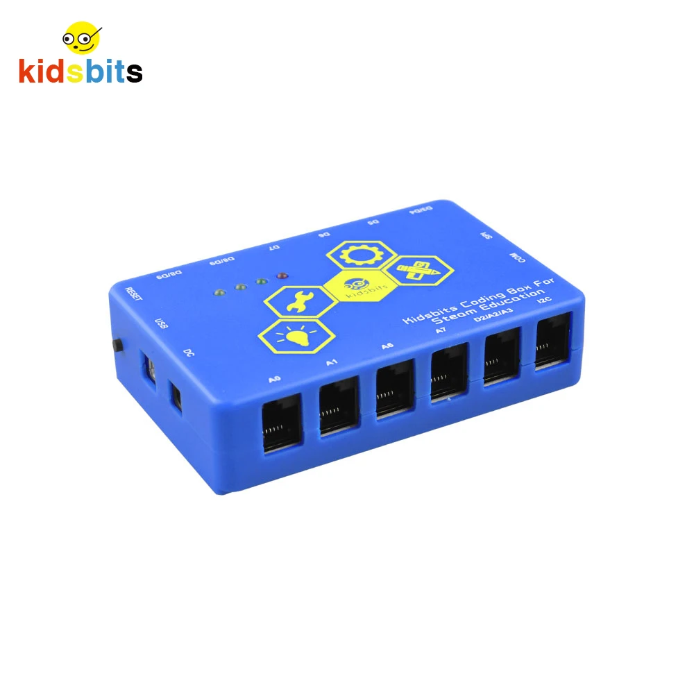 Kidsbits плата управления + ABS синяя кодирующая коробка для Arduino пара EDU | Компьютеры и
