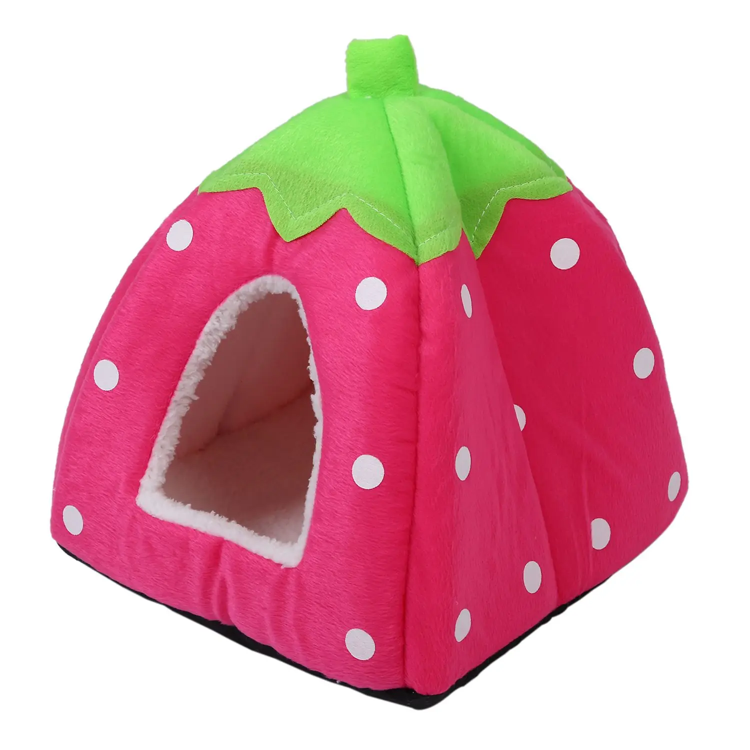 Практичный мягкий клубничный дизайн для домашних животных Igloo Собака Кошка Кровать Дом Питомник собачка Мода подушка корзина