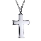 Крест из нержавеющей стали, подвеска урна ожерелье для праха, памятные ювелирные изделия