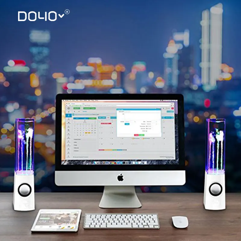 Dancing Water Speaker Portable Mini USB LED Light Bluetooth For iphone ipad PC MP3 MP4 PSP subwoofer water-column audio | Электроника