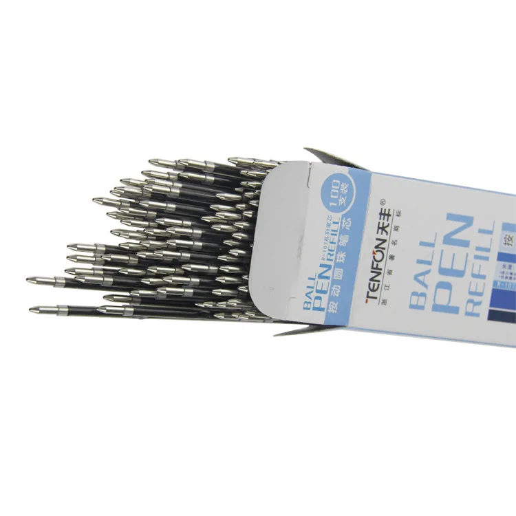 Стержни для шариковой ручки 10 шт./лот черные синие красные 0 7 мм |