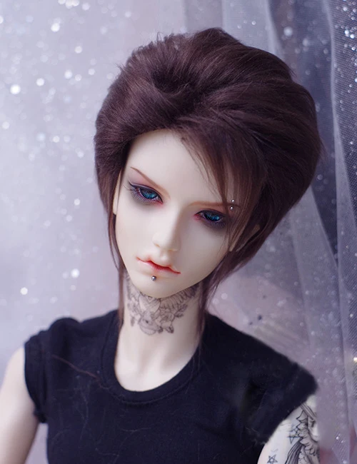 BJD кукла натуральный мех парик для 1/3 1/4 1/6 BJD DD SD MDD MSD YOSD кукла коричневый длинные прямые мех парики