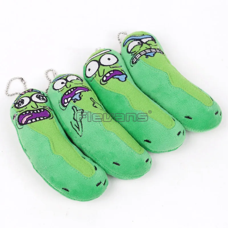 Rick And Morty Pickle Rick забавные плюшевые игрушки мягкие куклы мини-подвески 10 шт./партия 4 стиля 14 см