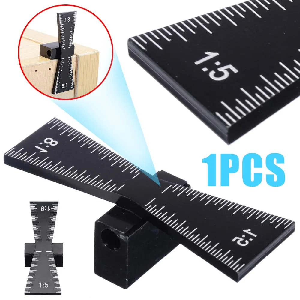 

Aluminum Alloy Dovetail Marker Hand Cut Wood Joints Gauge Dovetail Guide Woodworking Tools for Carpenter Scriber