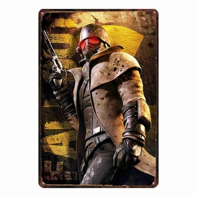 Fallout игра Металлическая жестяная вывеска винтажные таблички для стены паба дома искусство Ретро Бар украшения A-5774 - Цвет: DU1816