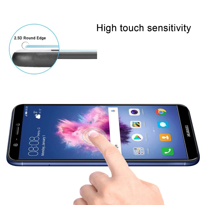 Защитное стекло для Huawei P Smart полноразмерная защита экрана 5 65 дюйма закаленное p