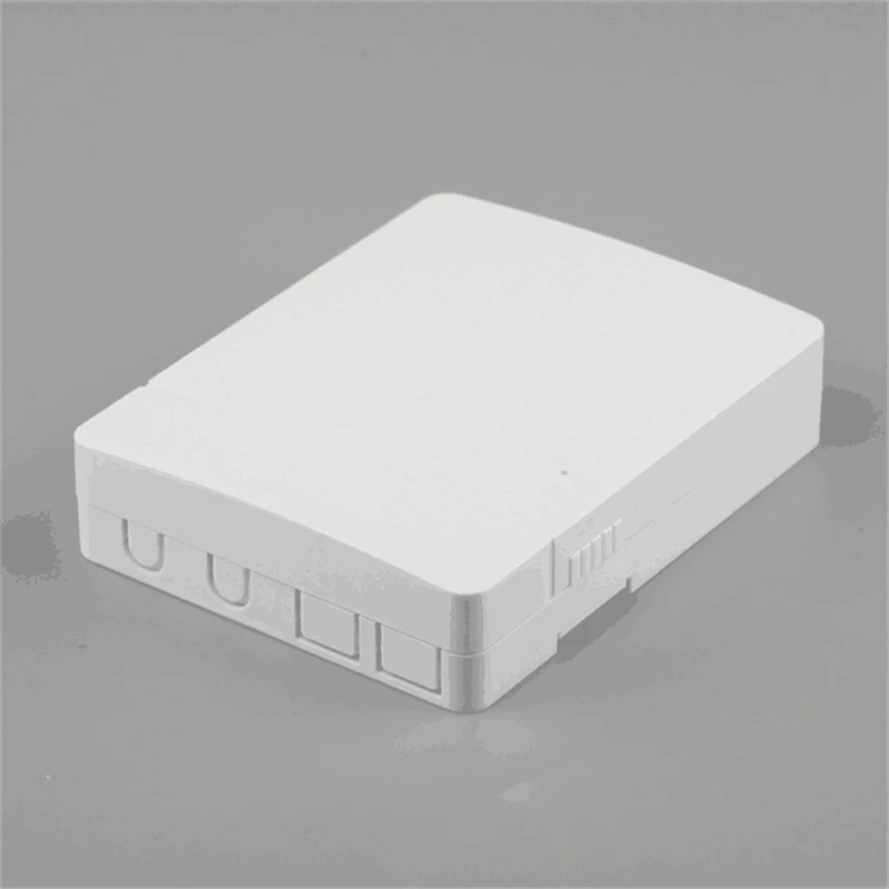 20pcs FTTH Terminal box 2 port SC ABS junction box wall mount desktop patch panel white 2port fiber optic distribution box ELINK