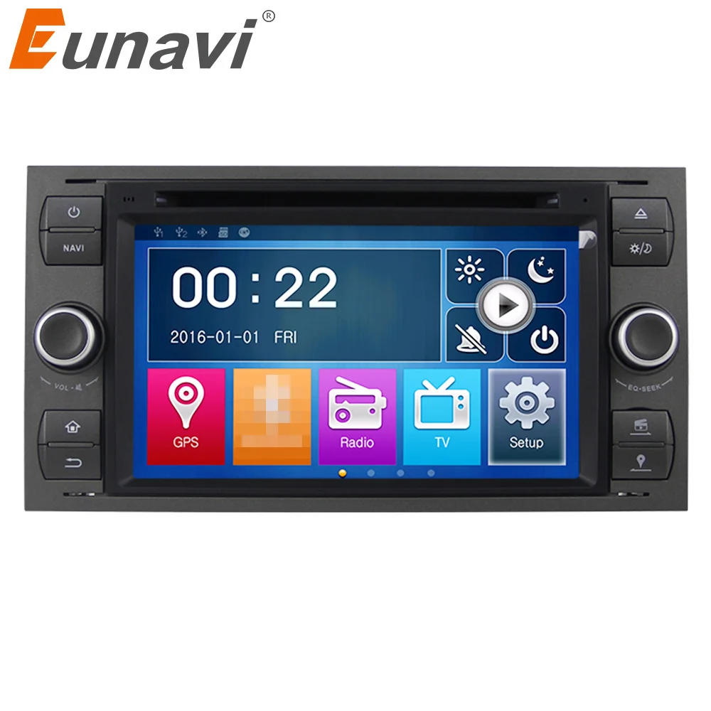 Eunavi 7 ''автомобильный dvd плеер с двумя цифровыми входами для Ford Focus Galaxy Fiesta S Max C