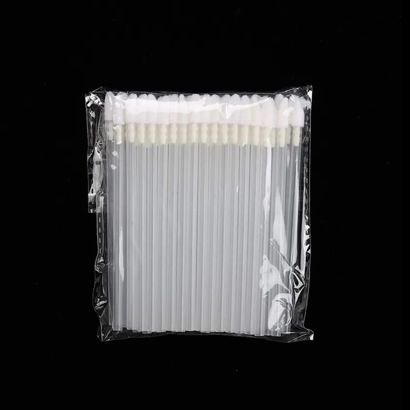 50pcs hole Trans 1/50 шт./упак. одноразовые кисти для макияжа кисть для губной помады блеск для губ, тушь для ресниц и бровей палочки для очистки ресниц косметические кисти Аппликаторы - Handle Color: 50pcs hole Trans