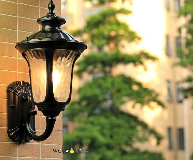 Горячая популярная Ретро наружная настенная лампа выгодная Европейская Вилла