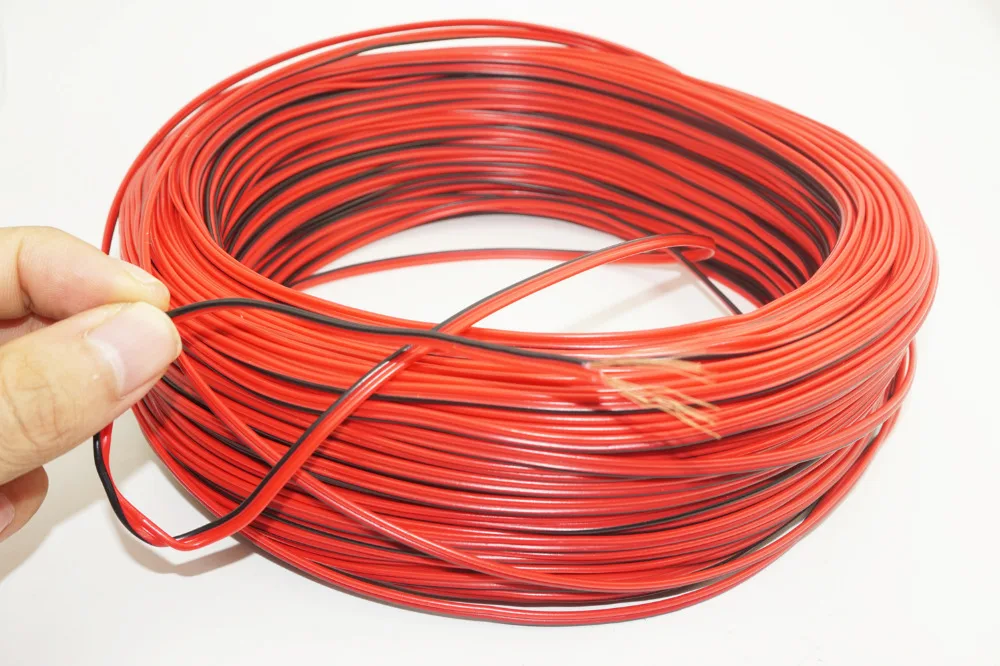 5 метров/партия 22AWG 2-контактный фотопровод для одноцветной светодиодной ленты |