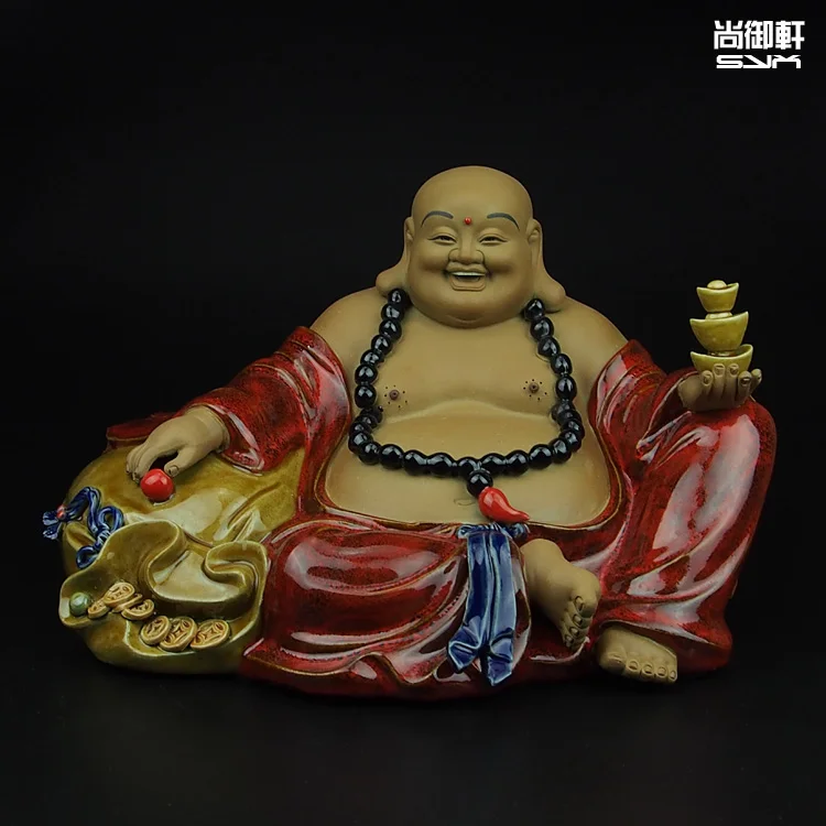

В стиле кукол Shiwan master Buddha boutique Caiyuanguangjin, керамические изделия, украшения ручной работы на удачу