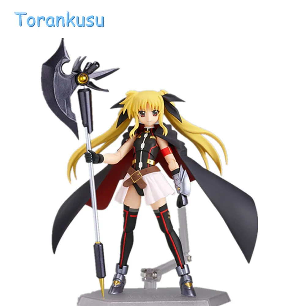 Фигурки Аниме Figma 056 Magical Girl лирическая Nanoha Fate Testarossa brinquedos figutas аниме фильм 1 й вер