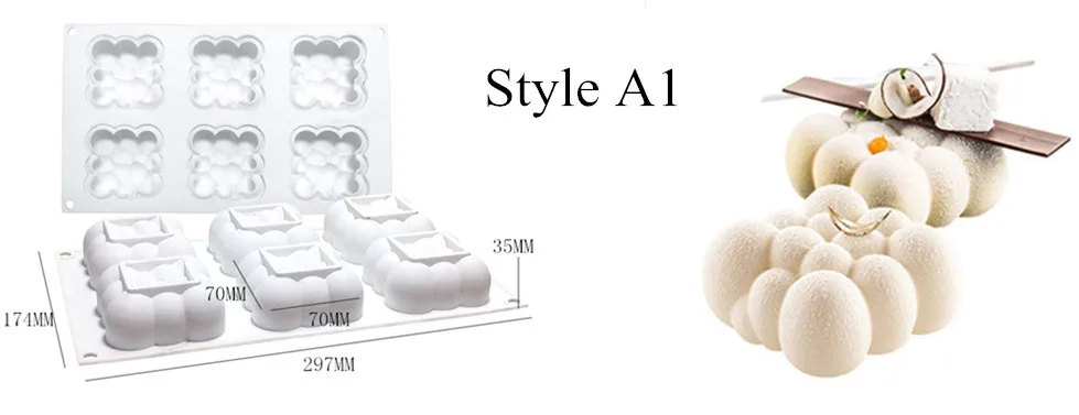 Style A1 SHENHONG поп-форма для украшения торта, 3D силиконовые формы для выпечки, круглые торты в форме сердца, пирожные, мусс для приготовления десерта, сковороды, шоколадные Инструменты - Цвет: Style A1