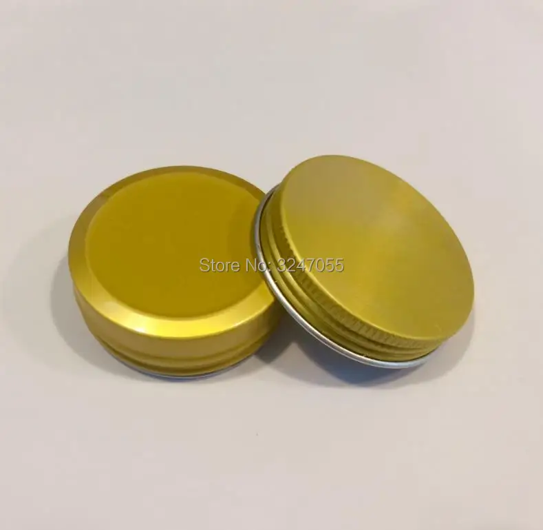30ml/ж D50 * H20mm золото пустые для косметического крема упаковочная банка Алюминий