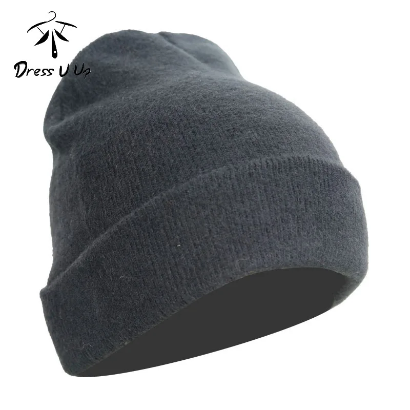 DRESSUUP Beanie шапка для женщин Зимняя хлопковая шерстяная вязаная шапка Skullies весенняя шапка для часов для женщин и мужчин ветрозащитные шляпы - Цвет: C4