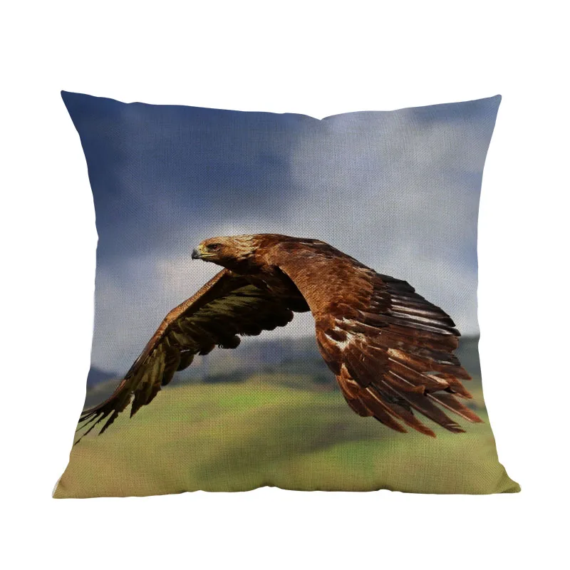 Чехол с белой орлой Сокол Сова птицы поднимите крылья наволочка украшение для