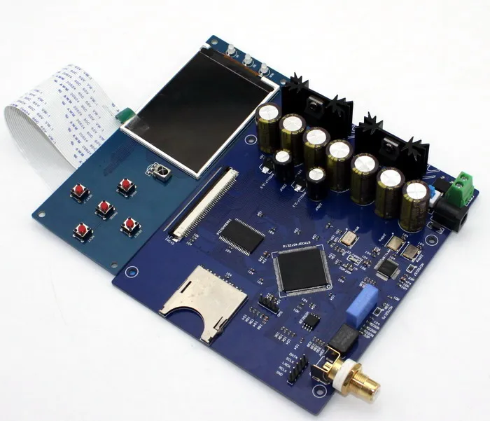Цифровой циферблат STM32F407ZET6 AK4118 SD без потерь коаксиальный/II2S выход поддерживает
