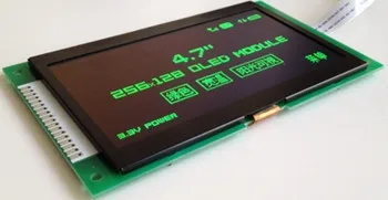 Фото OLED модуль SSD1322 4 7 дюймовый SPI зеленый PM Привод IC 256*128 8 битный - купить