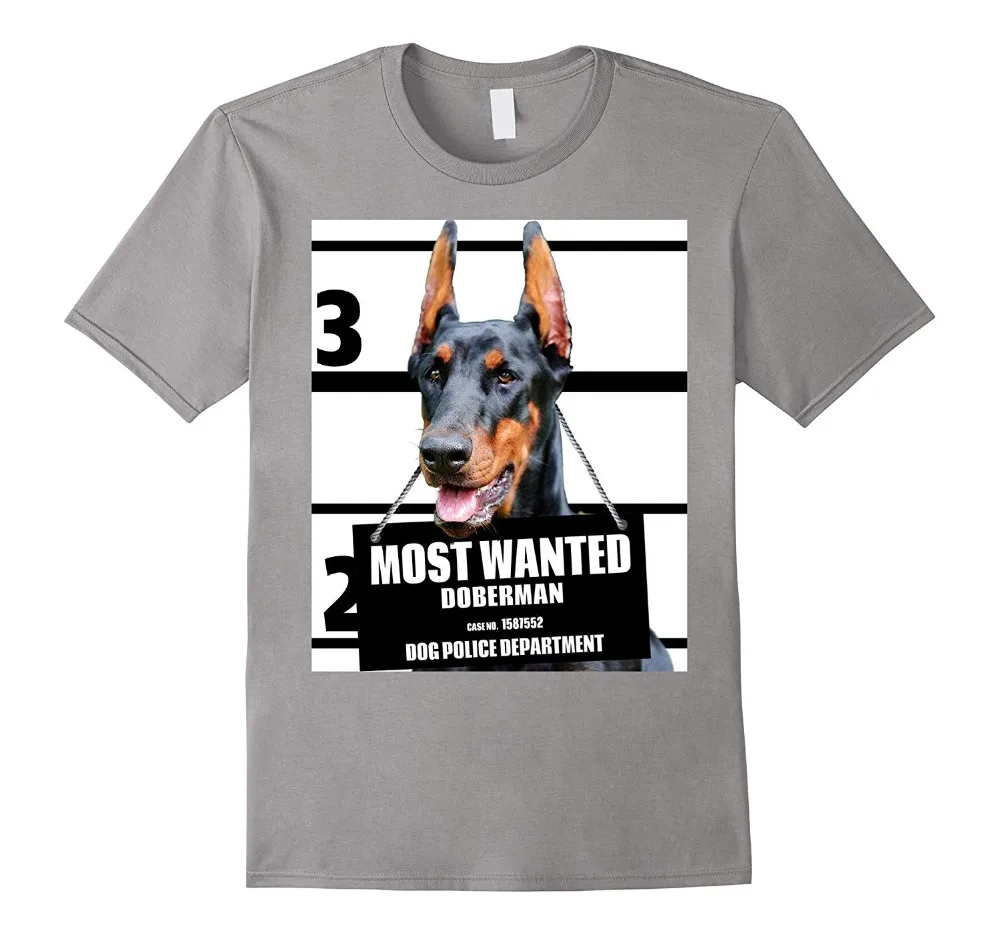 Футболки 2019 брендовая одежда Приталенная футболка с принтом Doberman