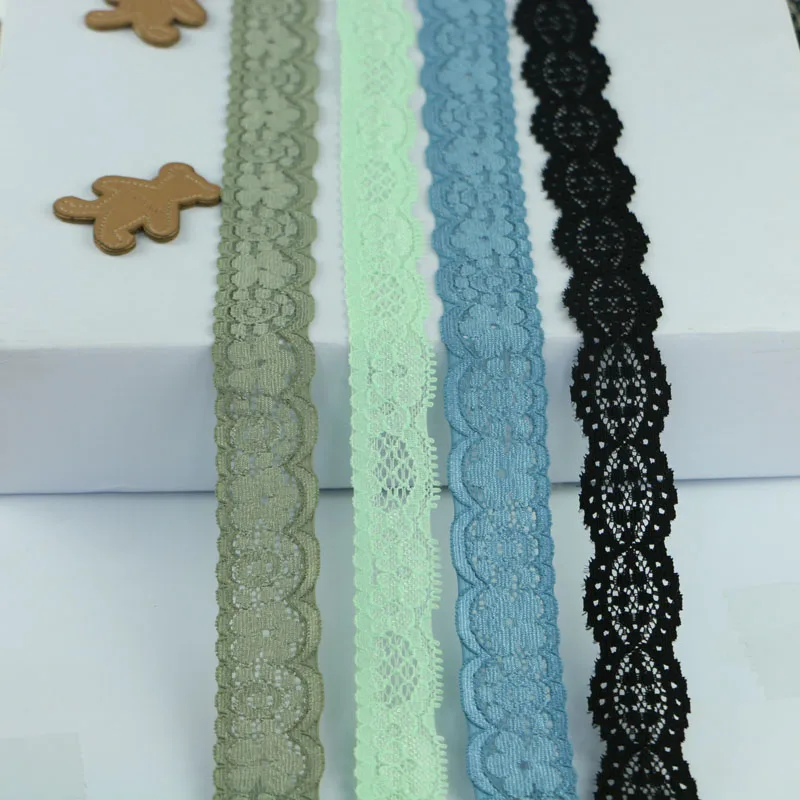 Декоративные свадебные аксессуары для одежды эластичные кружевные 9 цветов