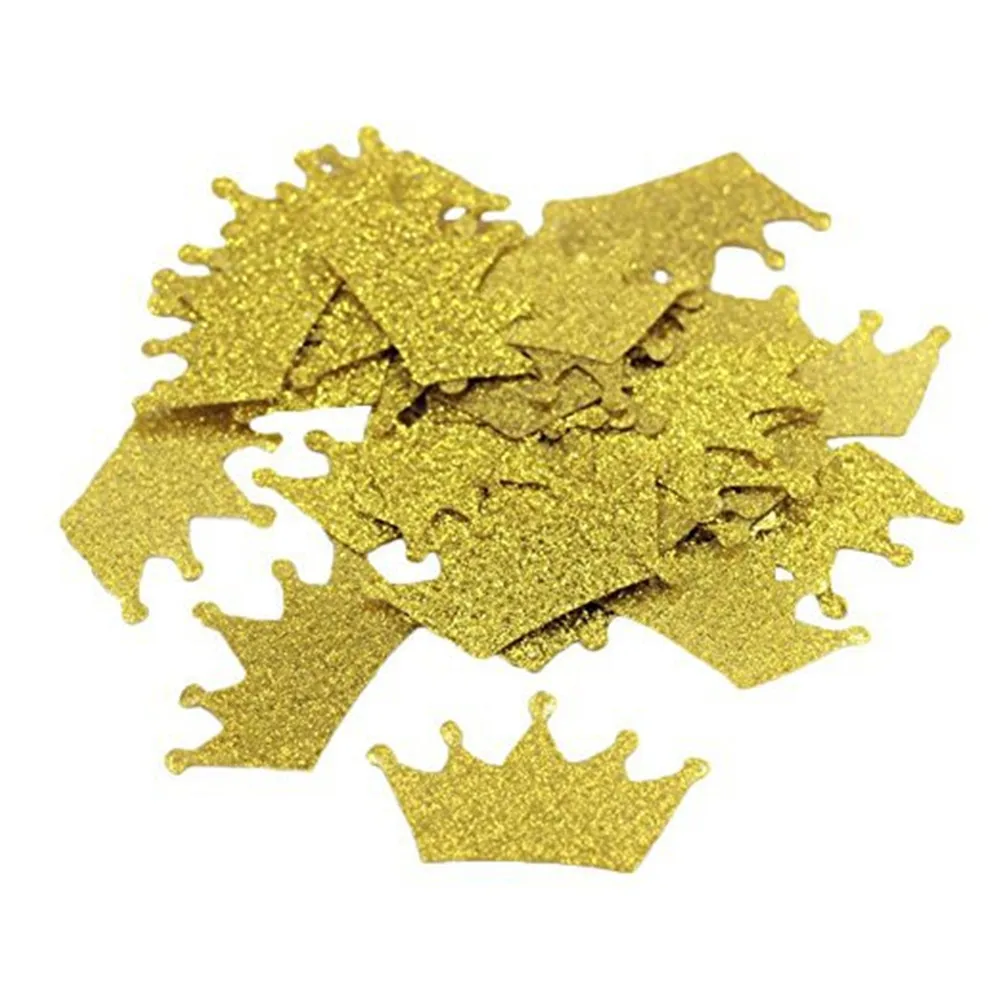 100Pcs 3cm Star Confetti Sprinkles Metallic Gold Party Dots Crown Baby Shower Wedding Engagement Decorations | Дом и сад