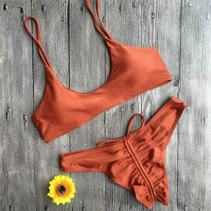 2017 летние продавать личность купальный костюм бикини пикантные однотонные