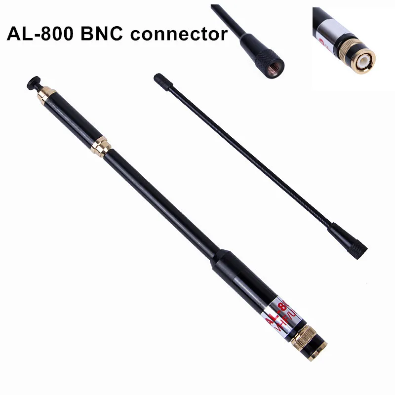 Двухдиапазонная телескопическая антенна YIDATON 1PC AL 800 BNC 144/430MHz с высоким