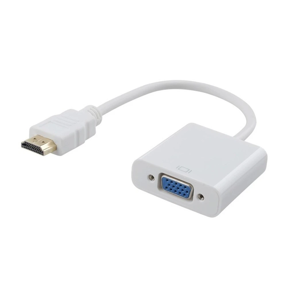 Адаптер HDMI совместимый папа VGA RGB мама видеопреобразователь адаптер 1080P для ПК