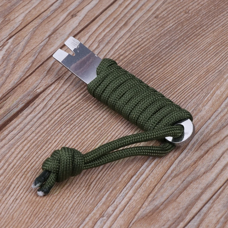 Уникальный мини EDC инструмент Кривошип Карманный лом Pry Bar Paracord скребок