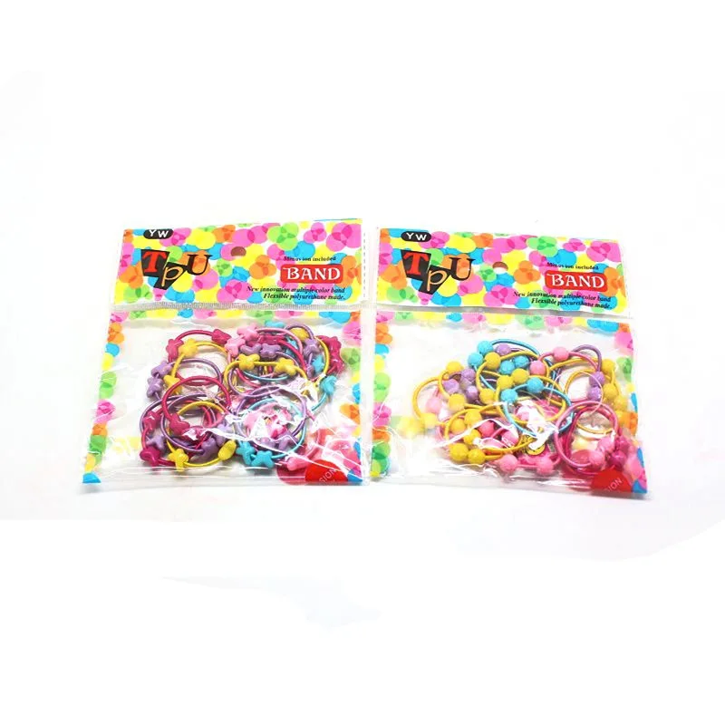 Hot Sale 1Pack Little Girl Hair Accessories Cute Candy Colors Elastic Rubber Band High Quality Kid Ponytail Holder Headband | Детская