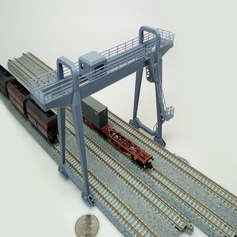 N соотношение 1/150 160 поезд железнодорожный песочный стол Модель козлового крана