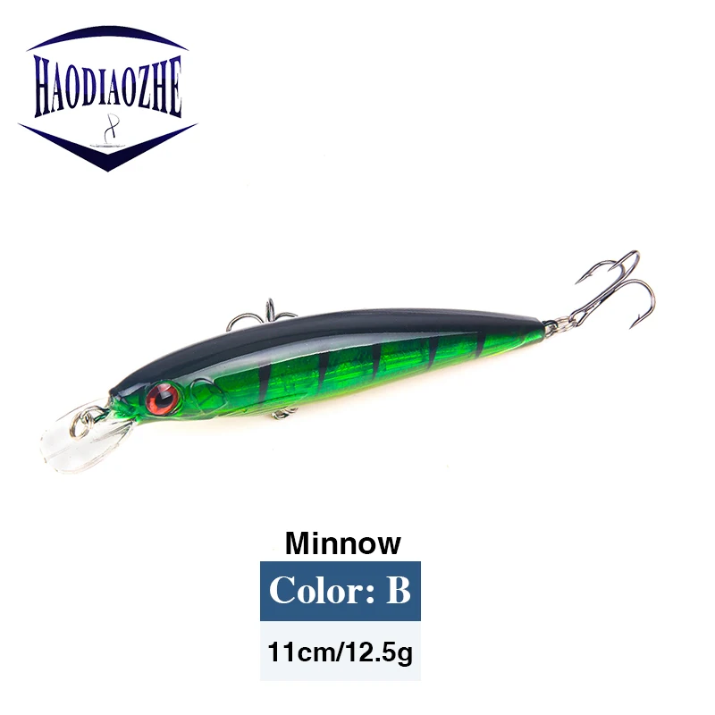 Minnow рыболовные приманки 11cmm 12 5 г искусственные жесткие Лазерные 3D глаза воблеры и