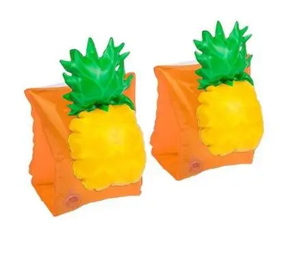 pineapple 1 пара, кольцо для плавания с фламинго, розовая надувная пляжная игрушка, детская одежда для плавания с рукавом, водные игры - Цвет: pineapple