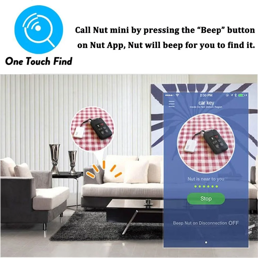 Мини Bluetooth смарт трекер с защитой от потери беспроводные устройства для