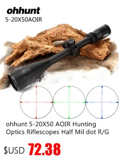 Ohhunt 3-9X40 AO охотничьи оптические прицелы 25,4 мм Труба Mil точка сетка оптический прицел