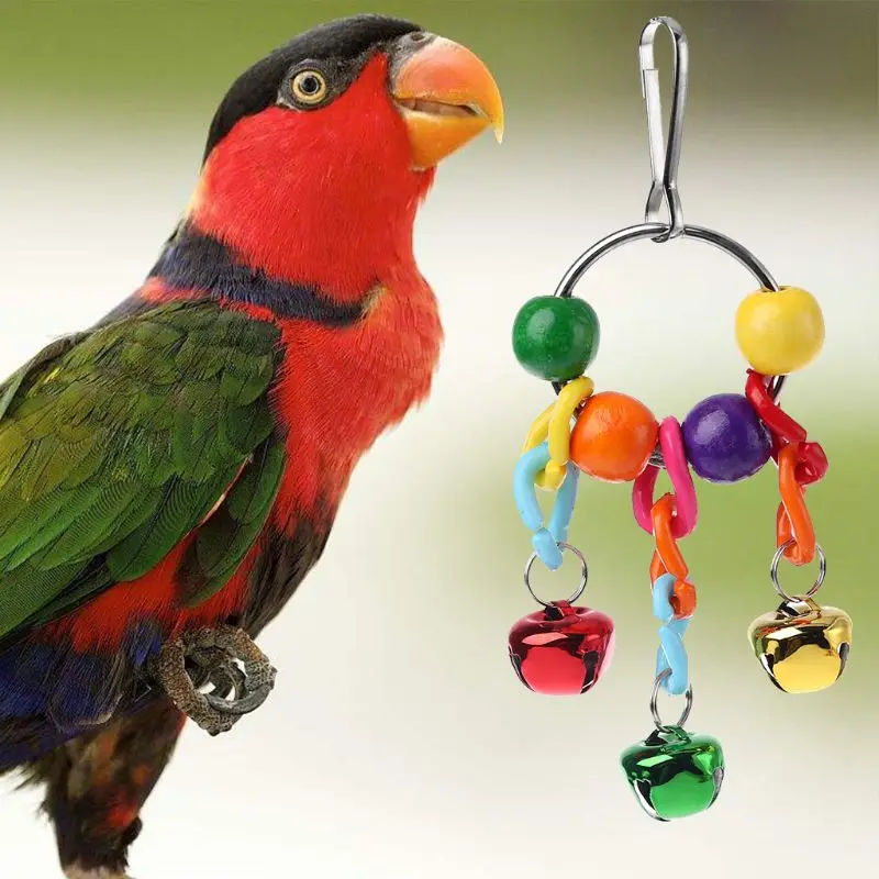 Животное Птица Попугай Игрушка когти ноги ловить клетка висячая подвеска